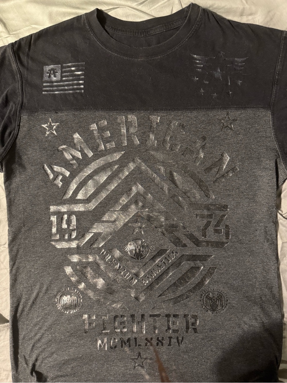 American Fighter Graphic Short Sleeve Tee Size Large